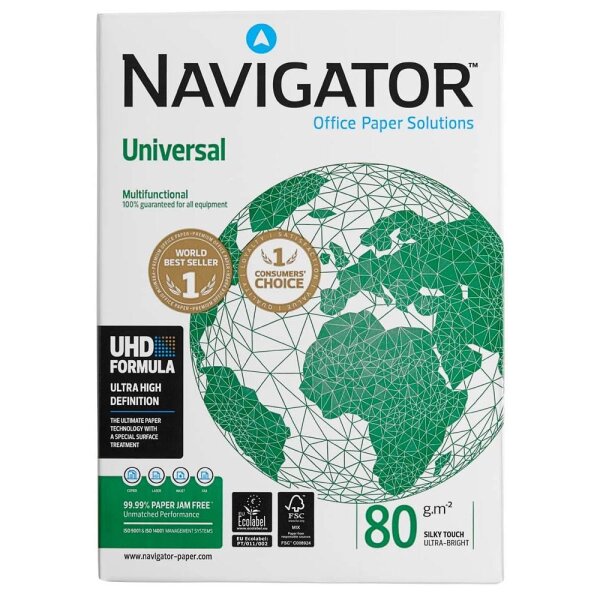 Navigator Druckerpapier A4 Papier Weiss 80 g/m²  | 500 Blatt