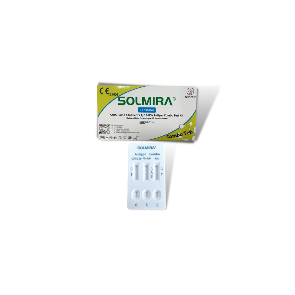 SOLMIRA® Combo 4in1 Laientest (RSV, SARS-COV-2, Influenza