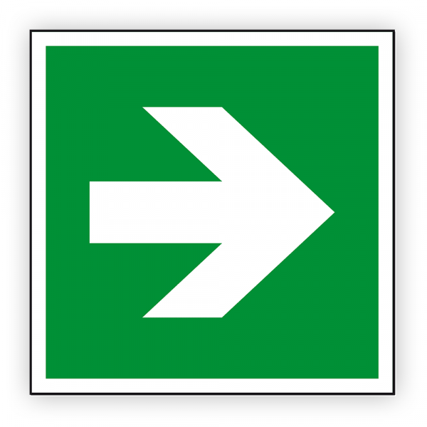 Schild Richtungsangabe links/rechts/oben/unten