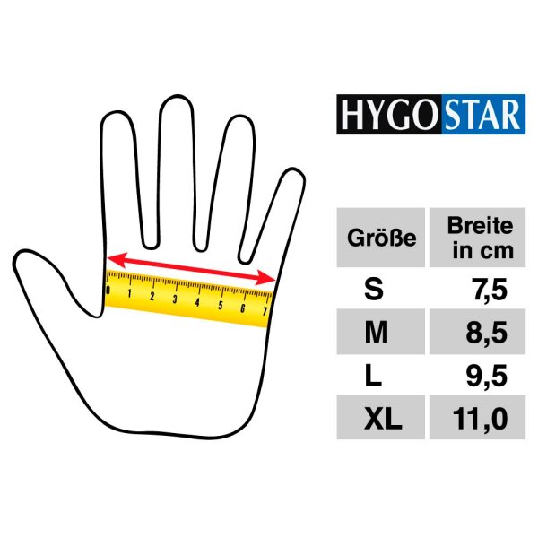 HYGOSTAR unisex Einmalhandschuhe IDEAL transparent | 100 St.