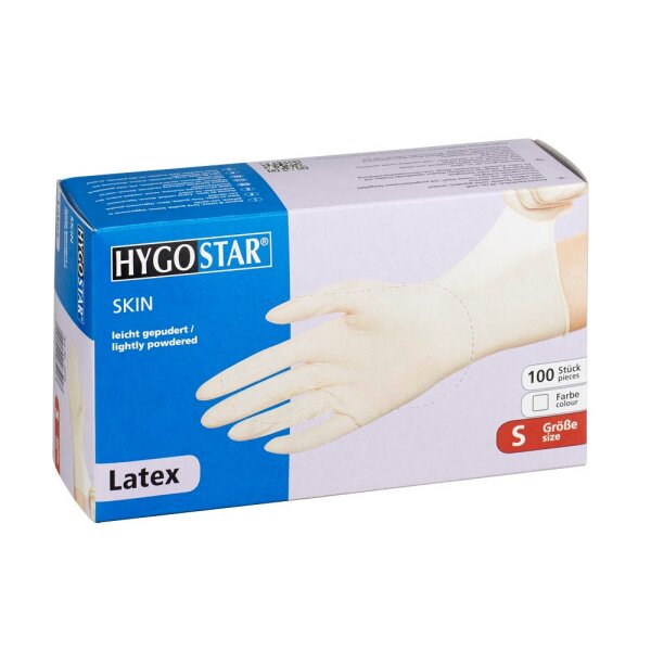 HYGOSTAR unisex Einmalhandschuhe SKIN weiß | 100 St.