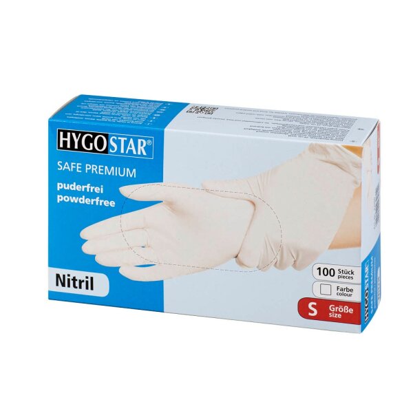 HYGOSTAR unisex Einmalhandschuhe SAFE PREMIUM weiß | 100 St.