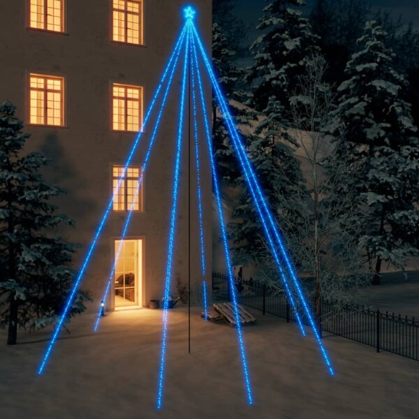 Weihnachtsbaum-Lichterkette Indoor Outdoor 1300 LEDs Blau...