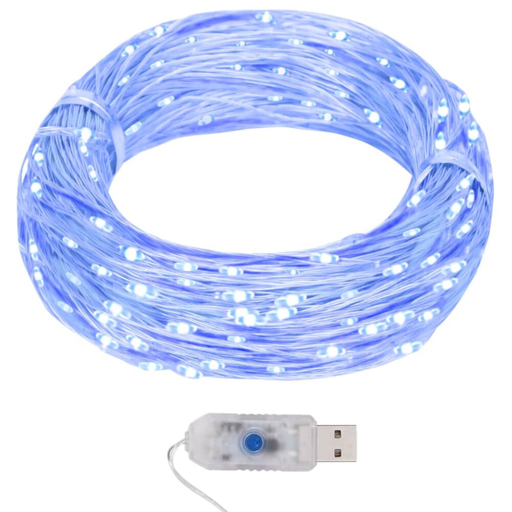 Micro-LED-Lichterkette 40 m 400 LED Blau 8 Funktionen