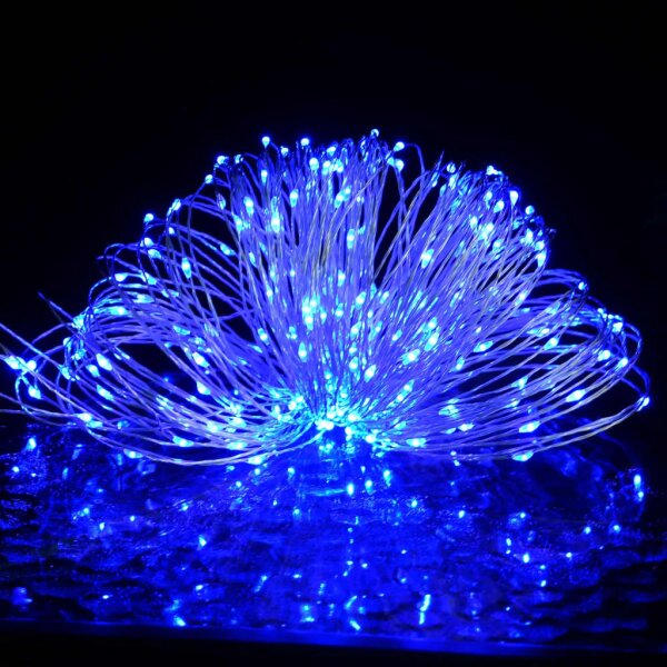 Micro-LED-Lichterkette 40 m 400 LED Blau 8 Funktionen