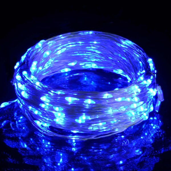 LED-Lichterkette mit 300 LEDs Blau 30 m